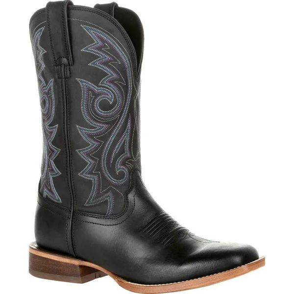 Unbranded Mid-Calf Western Cowboy Boots PU Leather Brown 43 4
