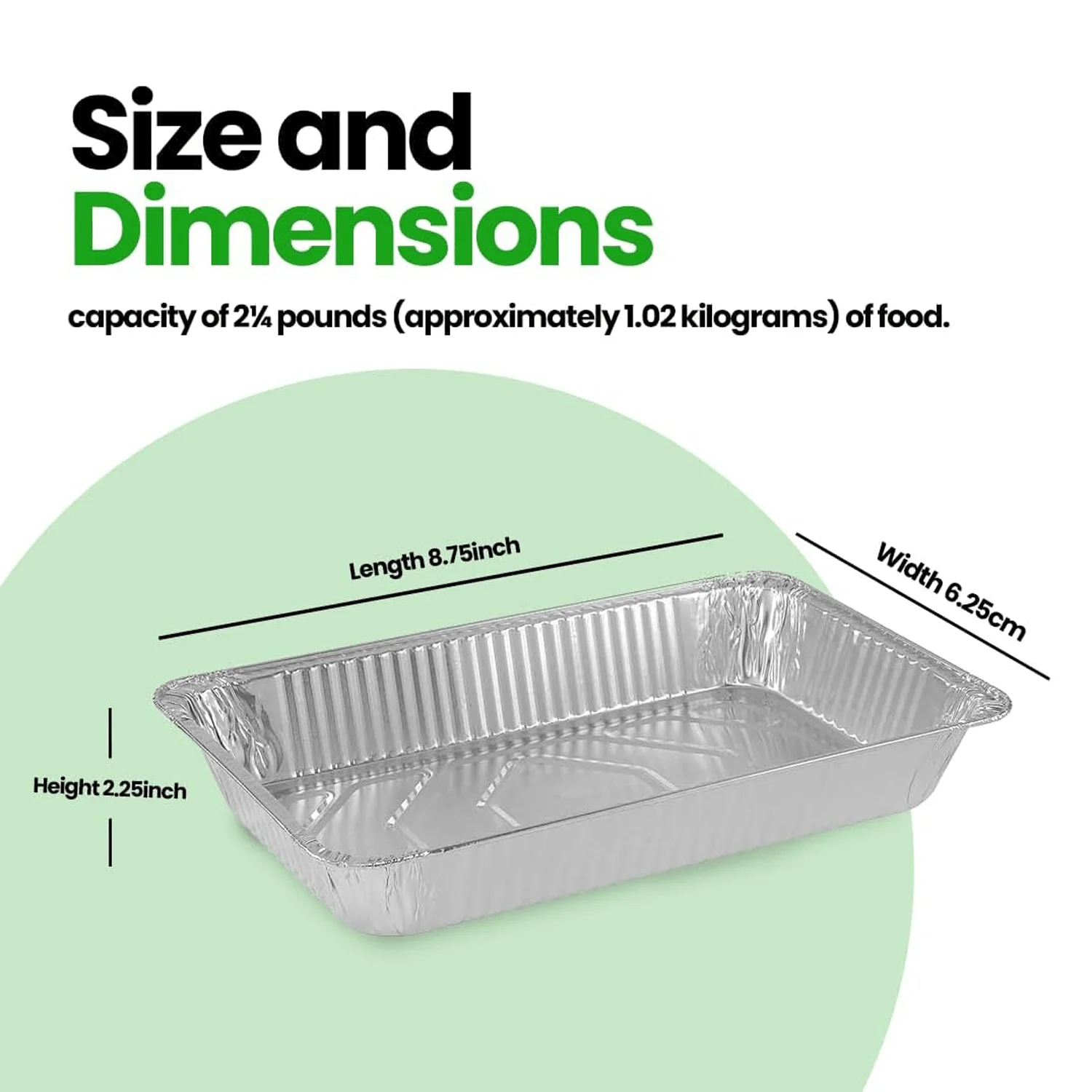 50 Pcs Disposable Aluminum Foil Baking Pans with Lids, Heavy Duty, for Baking Cooking Camping Travel