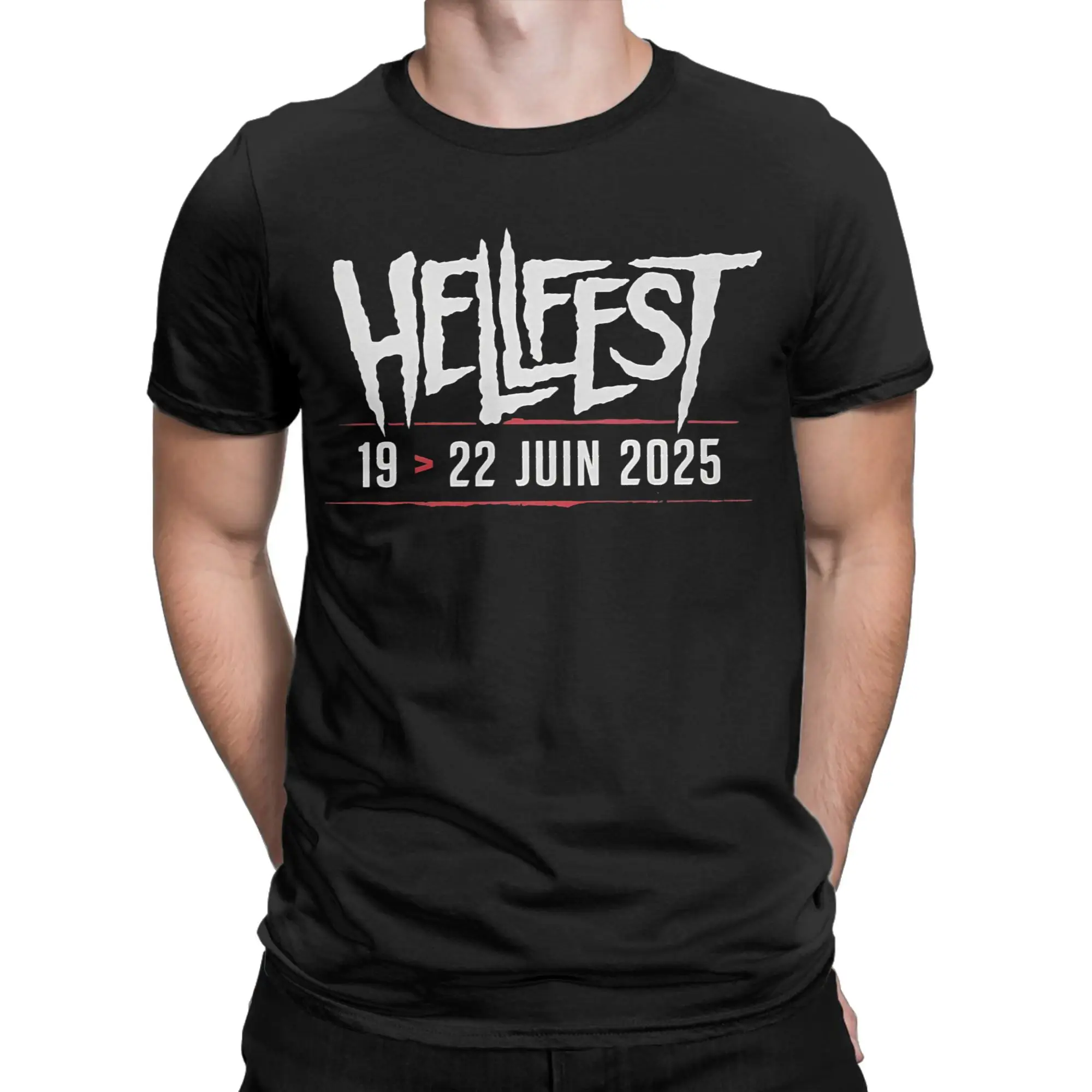 2025 Hellfest Heavy Metal Music Festival T-Shirt Summer Cotton T Shirts For Men's Harajuku Tshirt Short Sleeve Funny Top Tees