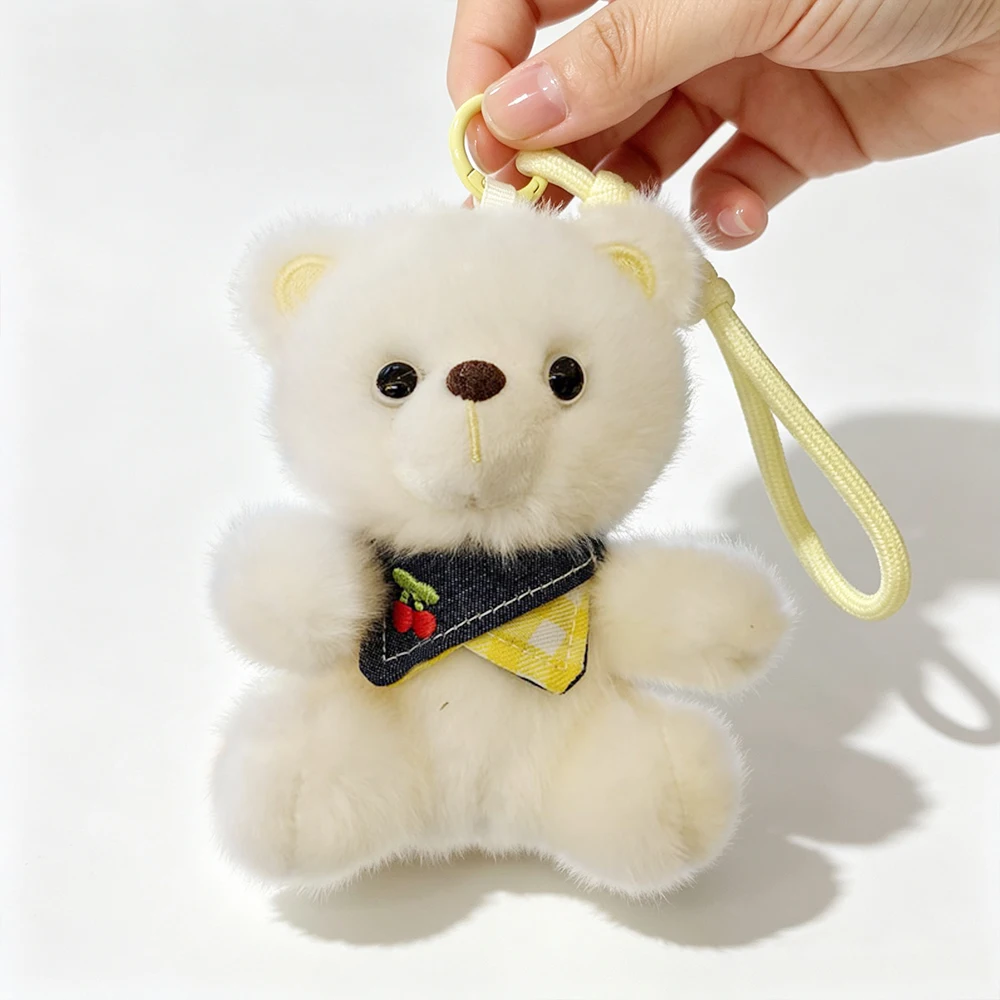 Cartoon Plush Teddy Bear Doll Keychain Backpack Charm Pendant Fashion Couple Gift Toy For Teen Girls Women view 6