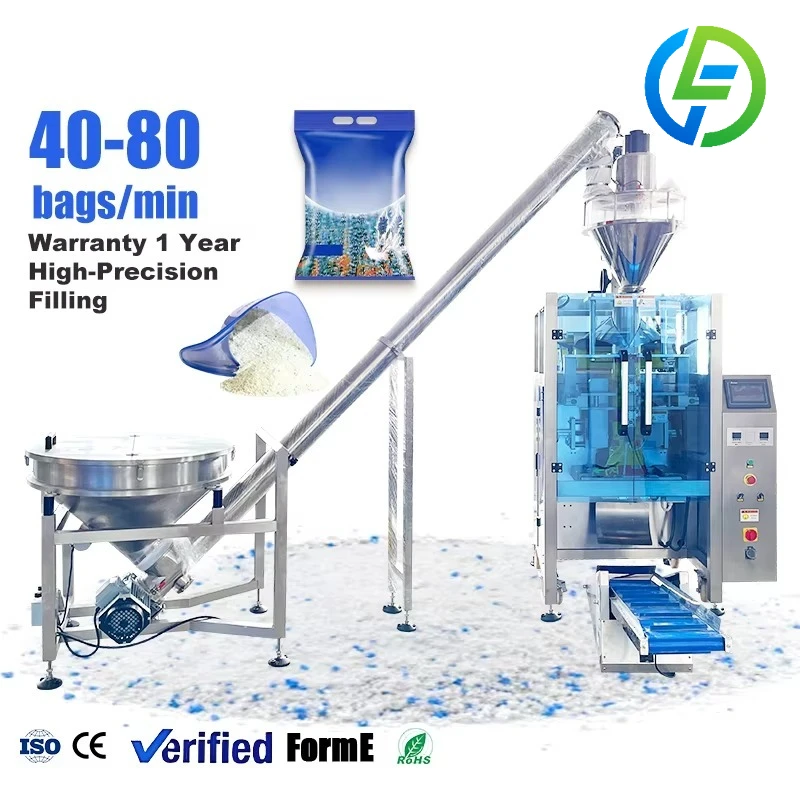 Customize Automatic Back Seal Bag Multifunctional Packing Machine 500g 1000g Pouch Washing Powder Vertical Packing Machine