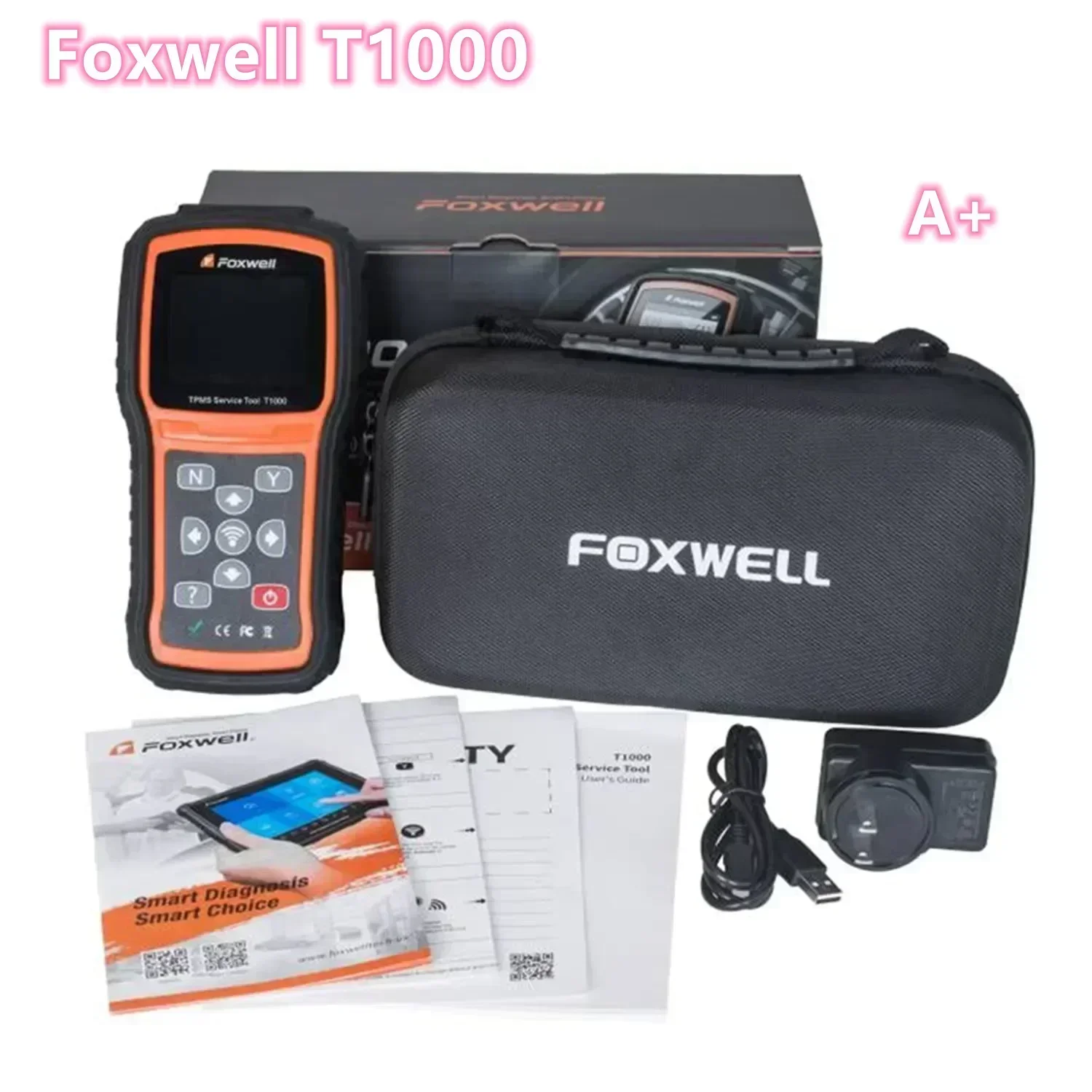 

Foxwell T1000 TPMS Trigger Tool TPM Sensor Lifetime Free Updates Online Replace Foxwell NT1001