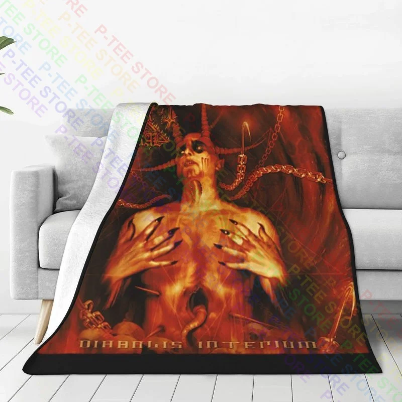 2003 Dark Funeral Diabolis Interium Blanket Warmth Bedroom Lightweight Faux Fur Mink Camping Blanket