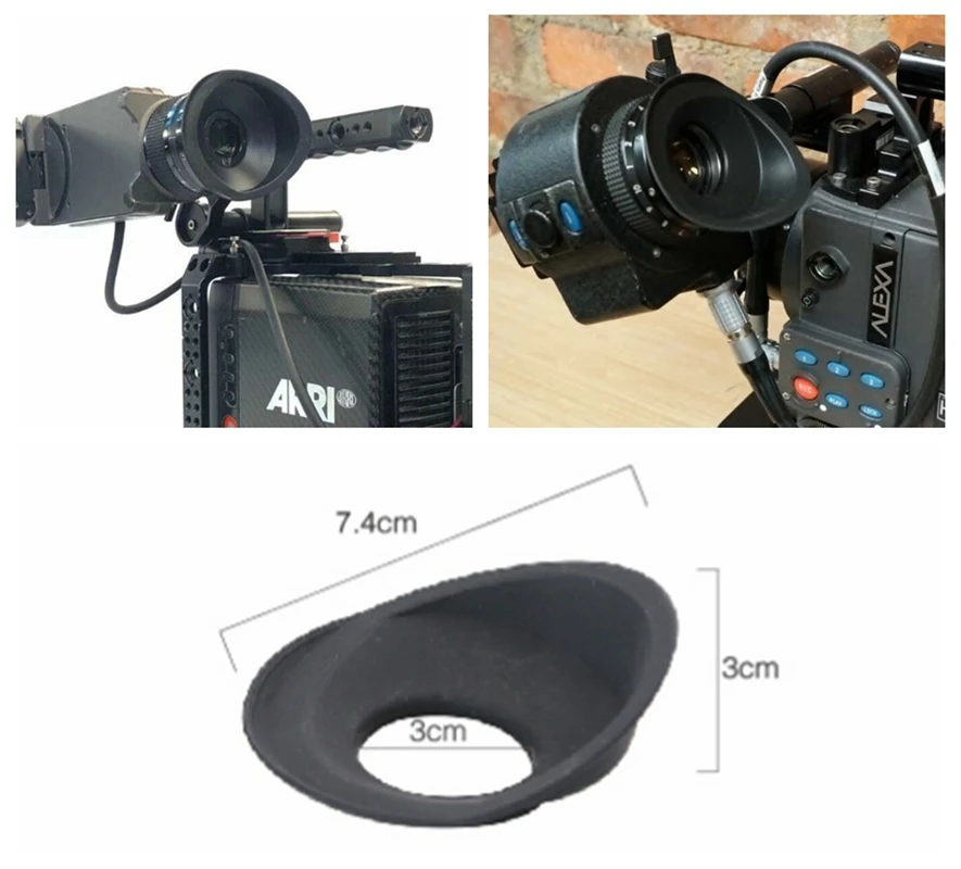 Protège-yeux en caoutchouc pour caméra vidéo Vidicon, cache-yeux révélateur SIM, coussinets de protection pour ARRI, Alexa