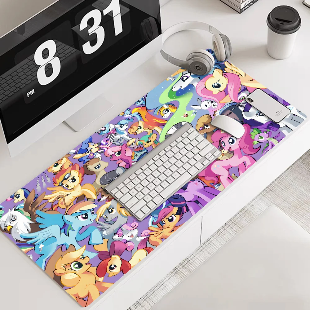 My L-Little cartoon P-Pony Mousepad Cute Durable Rubber Mouse Mat Pad Size for Game Keyboard Pad