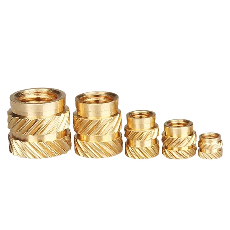 Wärmeeinpressbare Gewindemuttern 3*4*5MM, gerändelte Messing-Heißschmelzschraubenmutter für M3-Drucker und andere, Neu