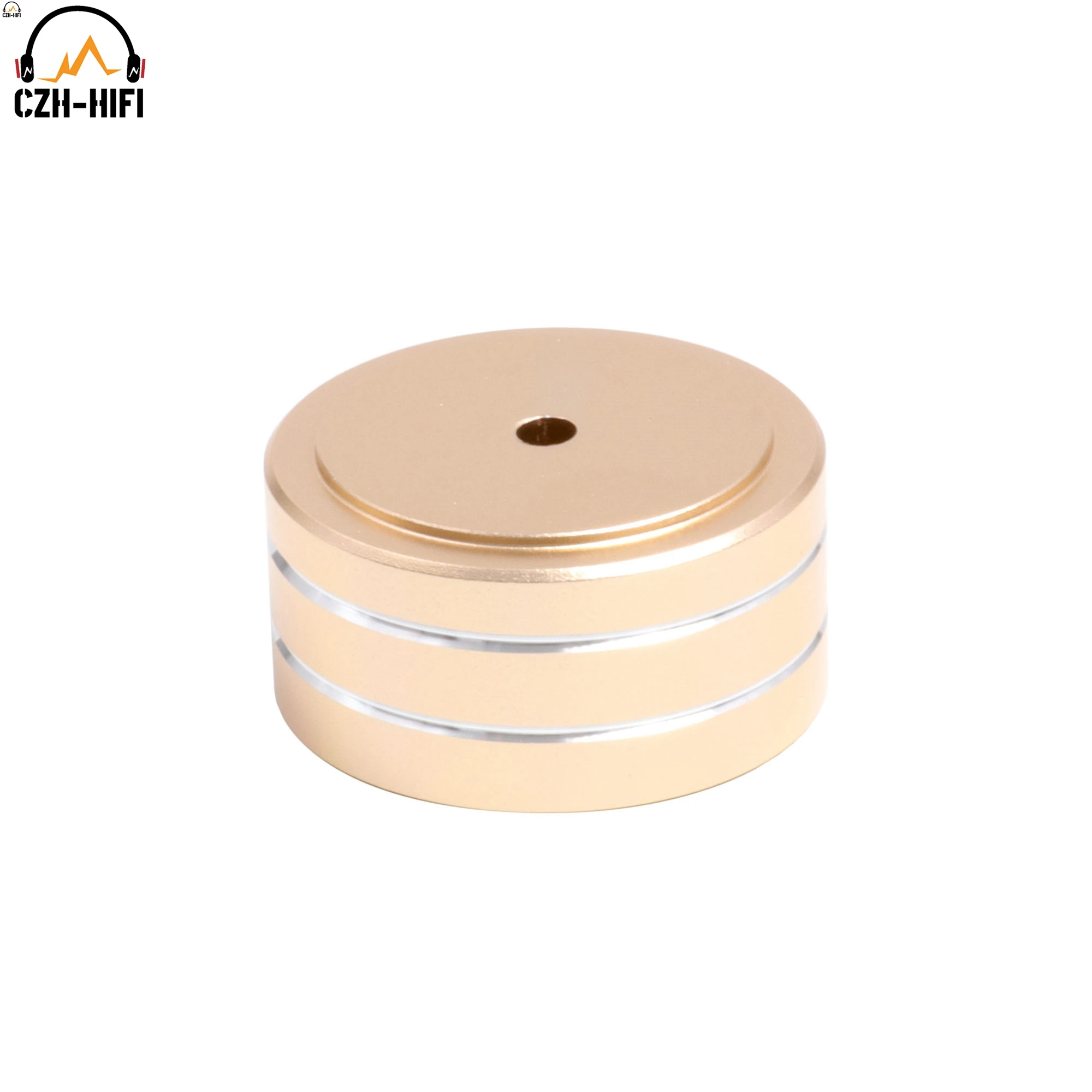 4 stücke 40x20 m CNC Gefräste Aluminium Verstärker Füße Stoßdämpfer Plattenspieler Füße Audio CD HIFI Isolation Füße pad AMP CD Plattenspieler – Detail 13