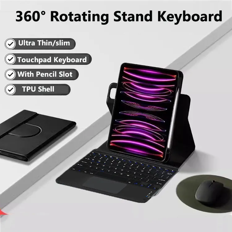 Keyboard Case for Huawei MatePad SE 11 Inch 2024 Air 11.5 S 11 PaperMatte 10.4 X8 Lite 9.7 T10S Pro 10.8 Rotation 360 Pen Slot