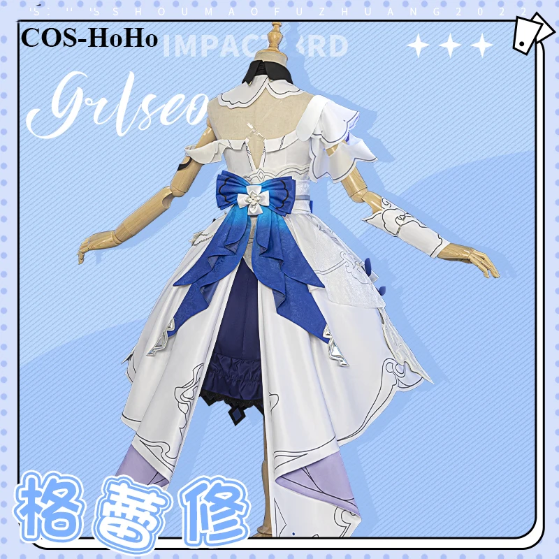 COS-HoHo Anime Honkai Impact 3rd Griseo Game Suit Gorgeous Lovely Dress Uniform Cosplay Costume Halloween Party Outfit Women