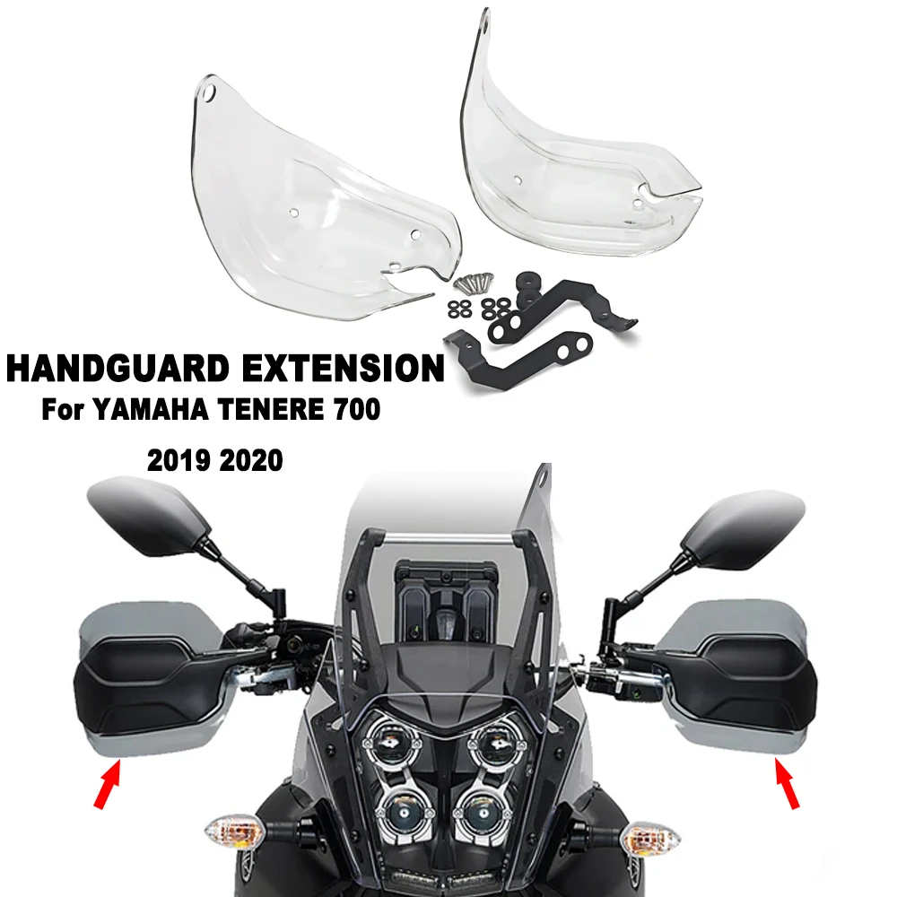 2019 2020 NEW Motorcycle Tenere700 Handguard Extensions Hand Shield Protector Windshield For YAMAHA TENERE 700