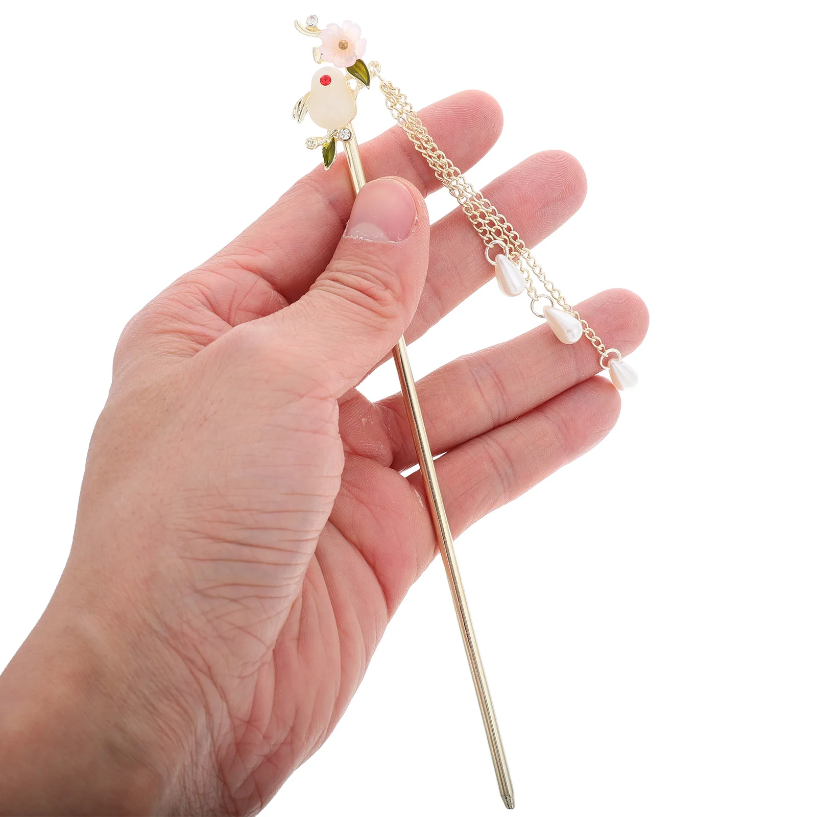 

Cute Hairpin 2PCS Ancient Style Chinese Hair Sticks Tassel Pendant Girls Hair Accessories Styling for Traditional