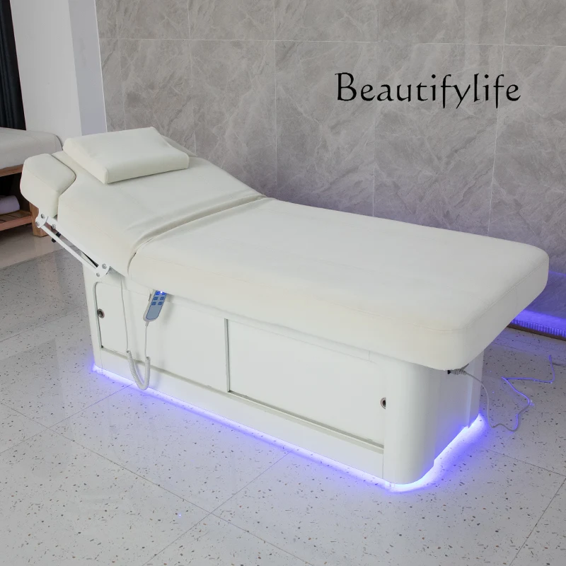 Electric Beauty Bed Beauty Salon Multifunctional Constant Temperature Heating Spa Massage Couch Tattoo Embroidery Latex Bed