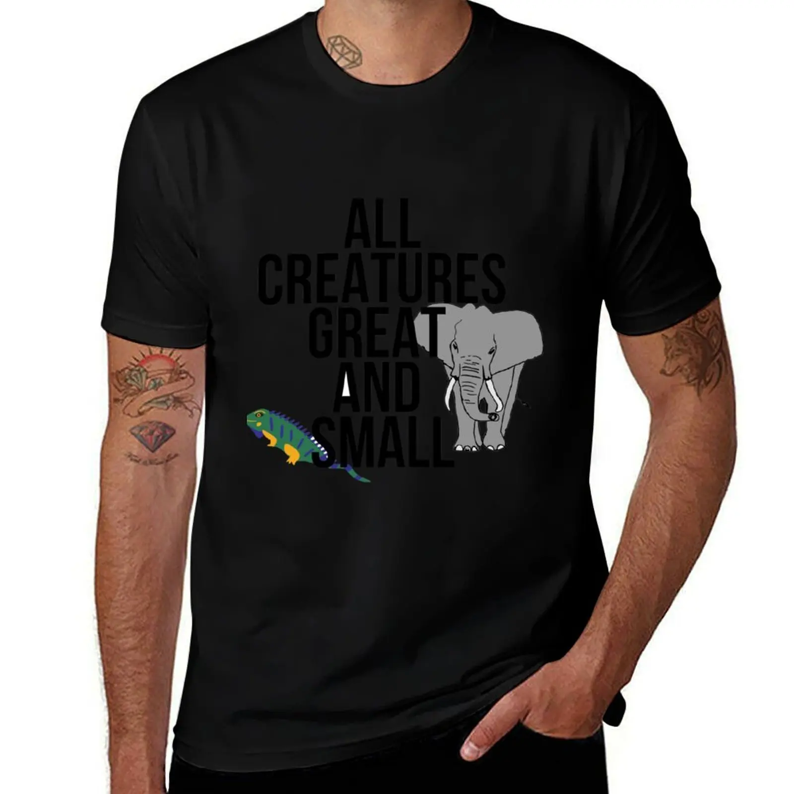 All Creatures Great and Small (7) T-Shirt Sweat Resistant Workout Tee Shirt T-Shirt