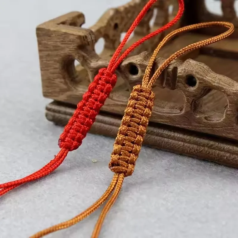 5pcs/Lot Teapot Purple Clay Teapot Rope Wrist Strap Diy Jade Thread Handmade Woven Anti Drop Tea Set Small Gift Jewelry