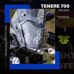 Motorcycle Accessories Acrylic Headlight Protector Light Cover Protective Guard For YAMAHA Tenere 700 Tenere700 XT700Z 2019-2024