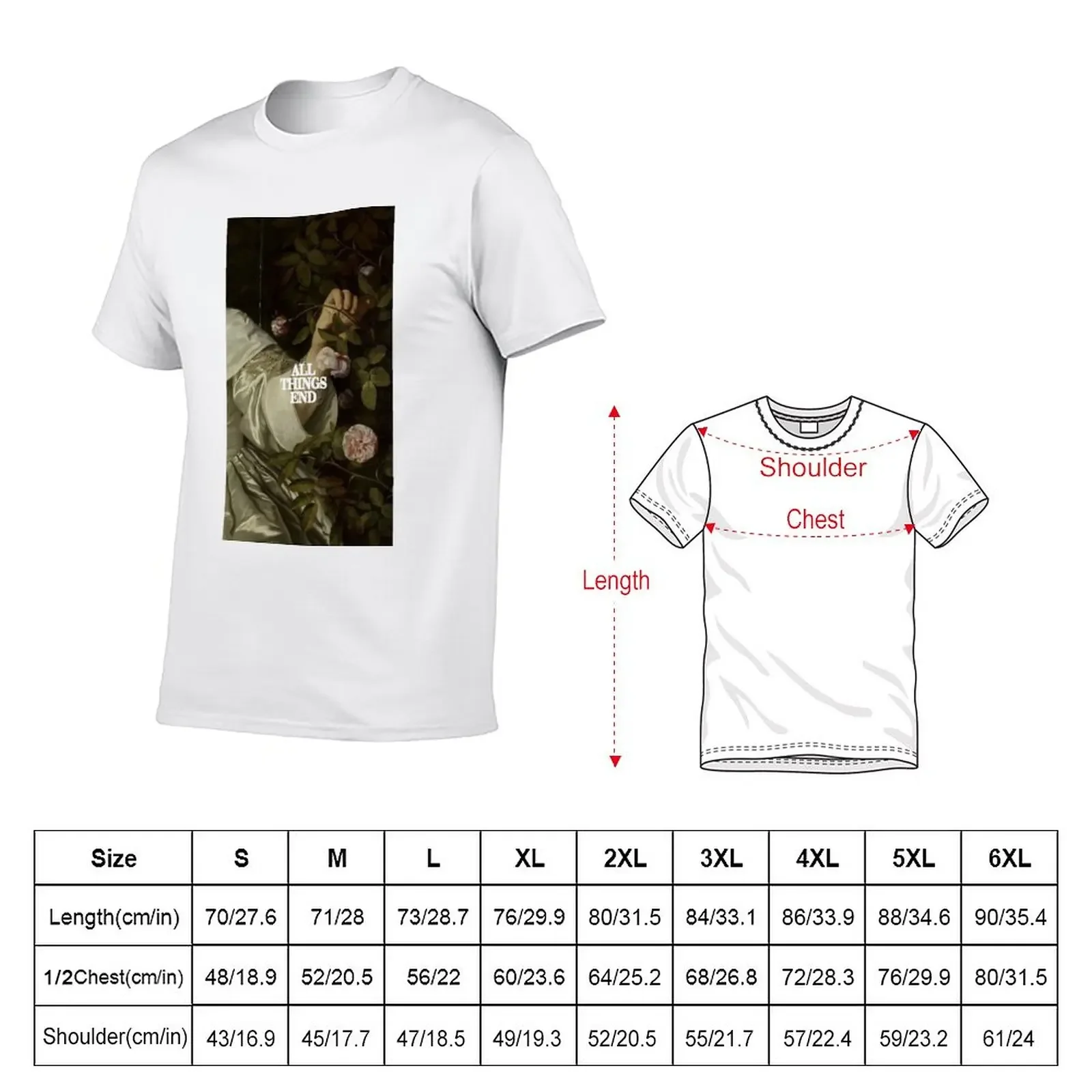 New Hozier All Things End T-Shirt man clothes summer clothes summer top oversized t shirts T-shirts for men cotton