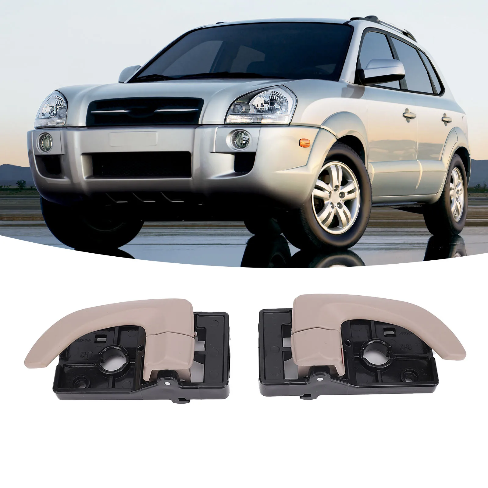 

1 пара внутренняя ручка двери 82610-2E000, замена типа для Tucson 2006-2009 82620-2E000, внутренняя дверная ручка автомобиля