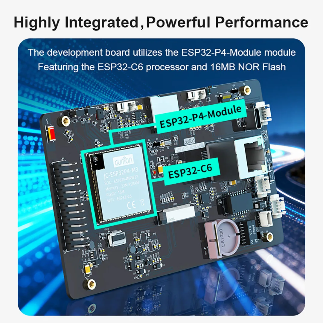 ESP32-P4 7.0 بوصة 1024*600 IPS HMI وحدة LCD شاشة عرض لوحة اللمس كاميرا واي فاي بلوتوث لاردوينو LVGL #3