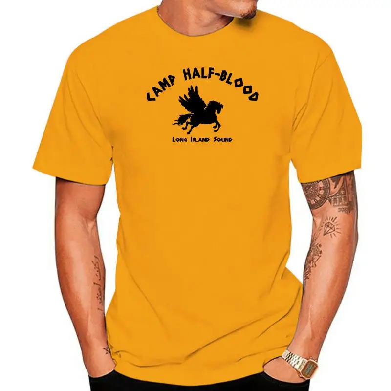 Camp Half Blood T-Shirt Long Island Percy Jackson Greek Mythology Tees Cotton Breathable Men Tops Tee Shirt