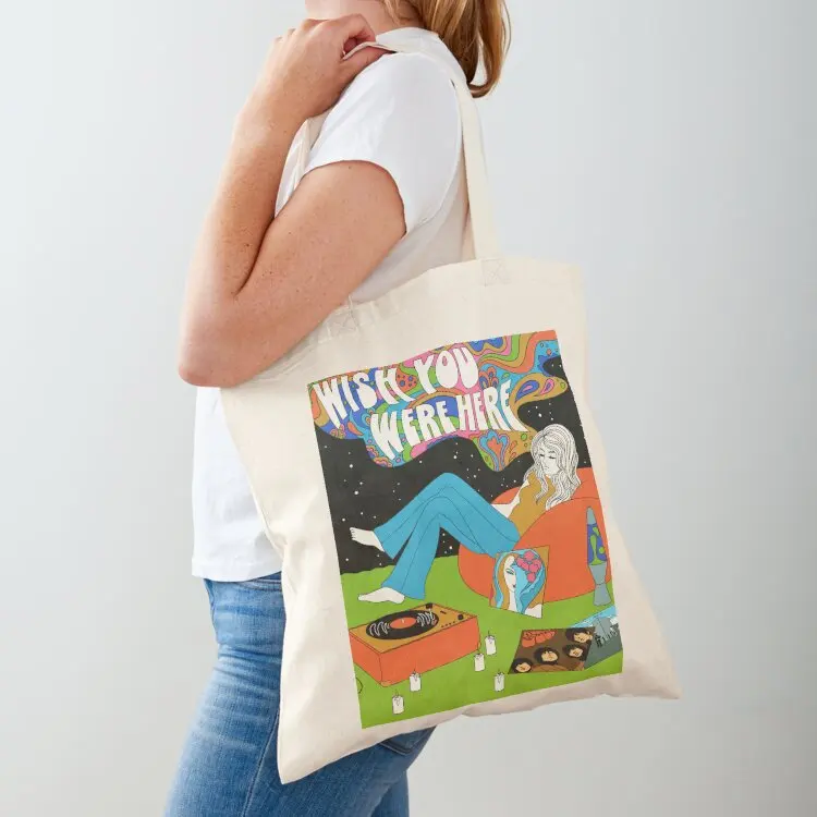 

Wish you were here Tote Bag bags woman 2025 tote bag canvas tote bags men Shopper bag