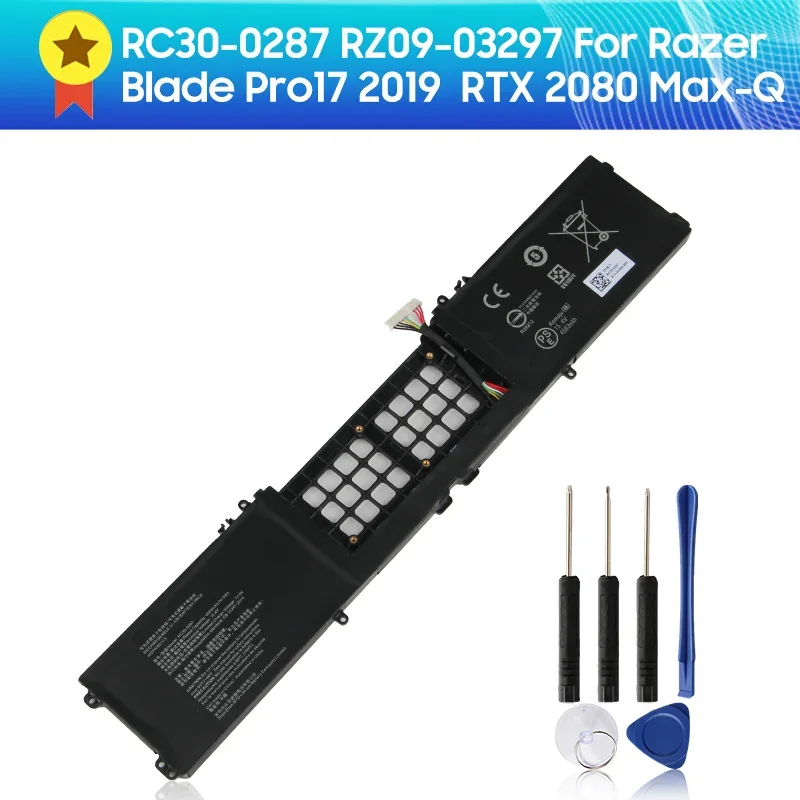 Replacement Battery RC30-0287 for Razer Blade Pro17 2019 RZ09-03297 RTX 2080 Max-Q 4583mAh With Tool