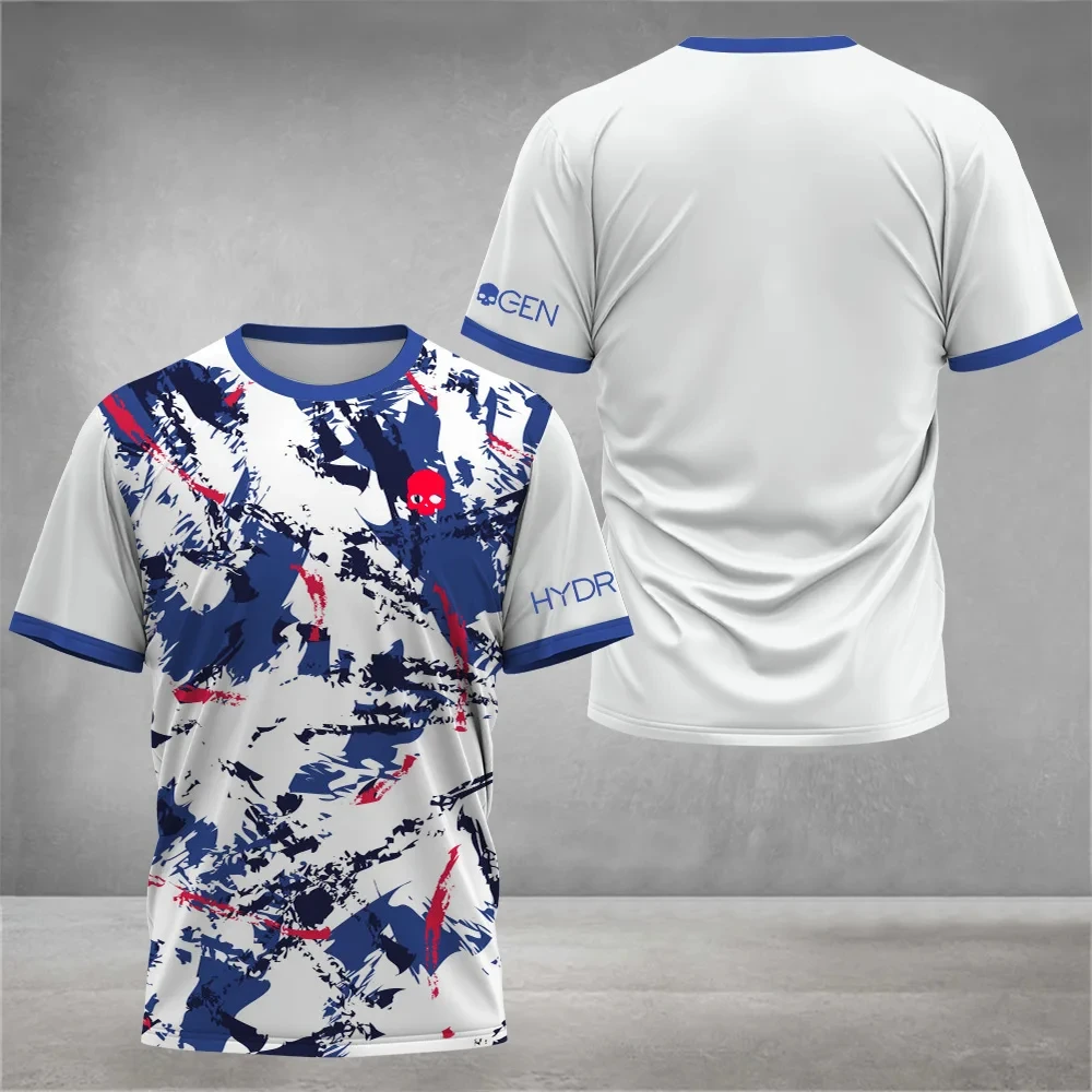 Camiseta de tenis de secado rápido para hombre, ropa de bádminton transpirable para correr, camisetas holgadas de gran tamaño de