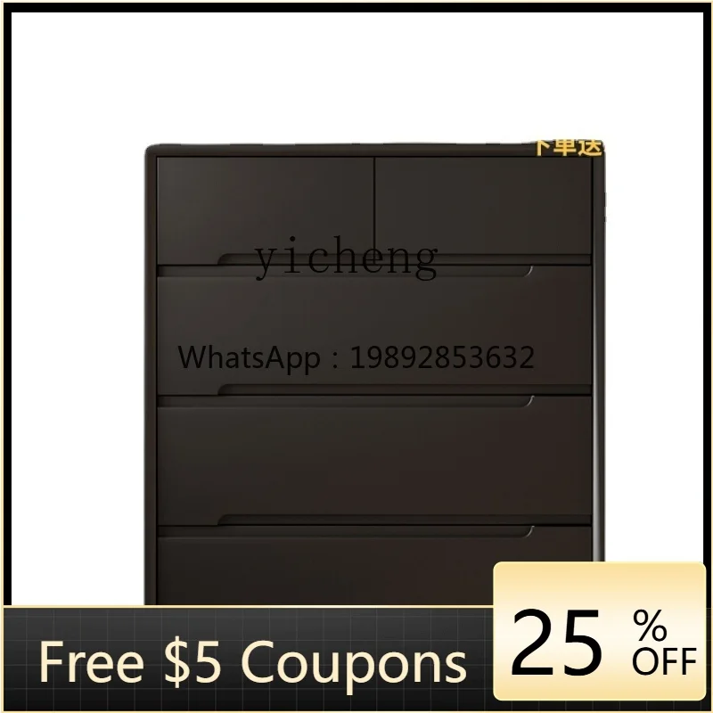 

ZZYx French Retro Chest of Drawers Simple Modern Bedroom Locker Solid Wood Bed Tail Living Room