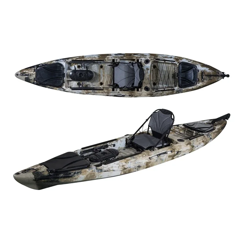 Wholesale factory direct best quality fishing kayak BIG DACE PRO 13FT Single KUER Kayak Sit On Top fishing Kayak