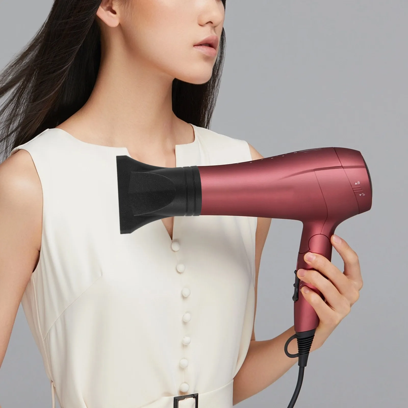 3Pcs Plastic Nylon Hair Dryer Nozzle Diffuser Attachment Blow Dryer Concentrator for Smooth Radiant Hair Styling Tool
