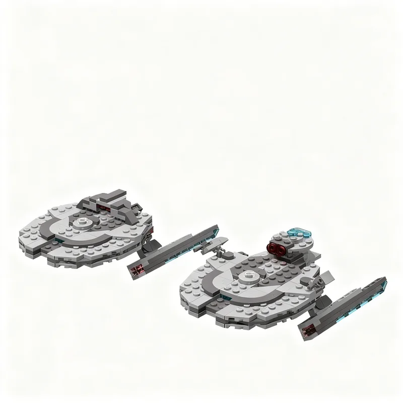 

476PCS MOC Space Exploration Reliant Class Bozeman 25TH Century Miranda Type Starships 2 Model DIY Building Blocks Gift Display