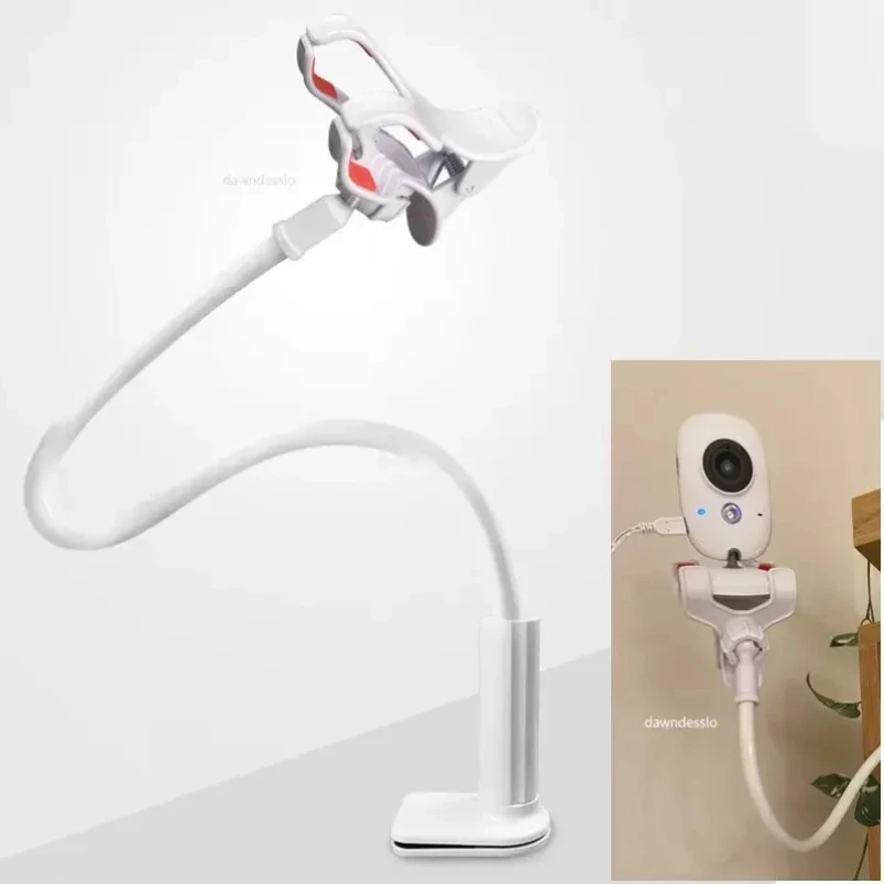 

New Camera Holder Stand for Baby Monitor Mount on Bed Cradle Multifunction Universal Adjustable Long Arm Bracket