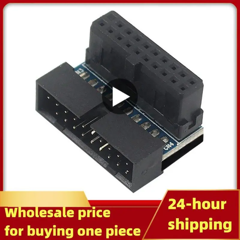 For Motherboard USB 3.0 20 Pin Male To Female Extension Adapter 90 Degree Angled Converter Type C Power Adapter Connector