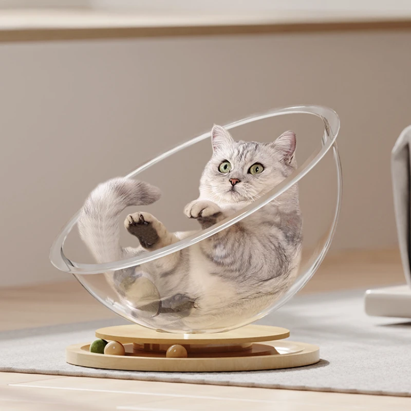 

Space capsule cat kennel all season summer kennel turntable