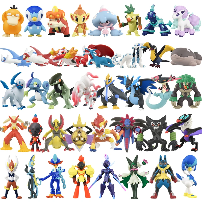 Фигурки Takara Tomy Pokemon MS Series Monster Collection Hattrem Latios Absol Clodsire Inteleon Chien-Pao Rillaboom Crocalor Toy