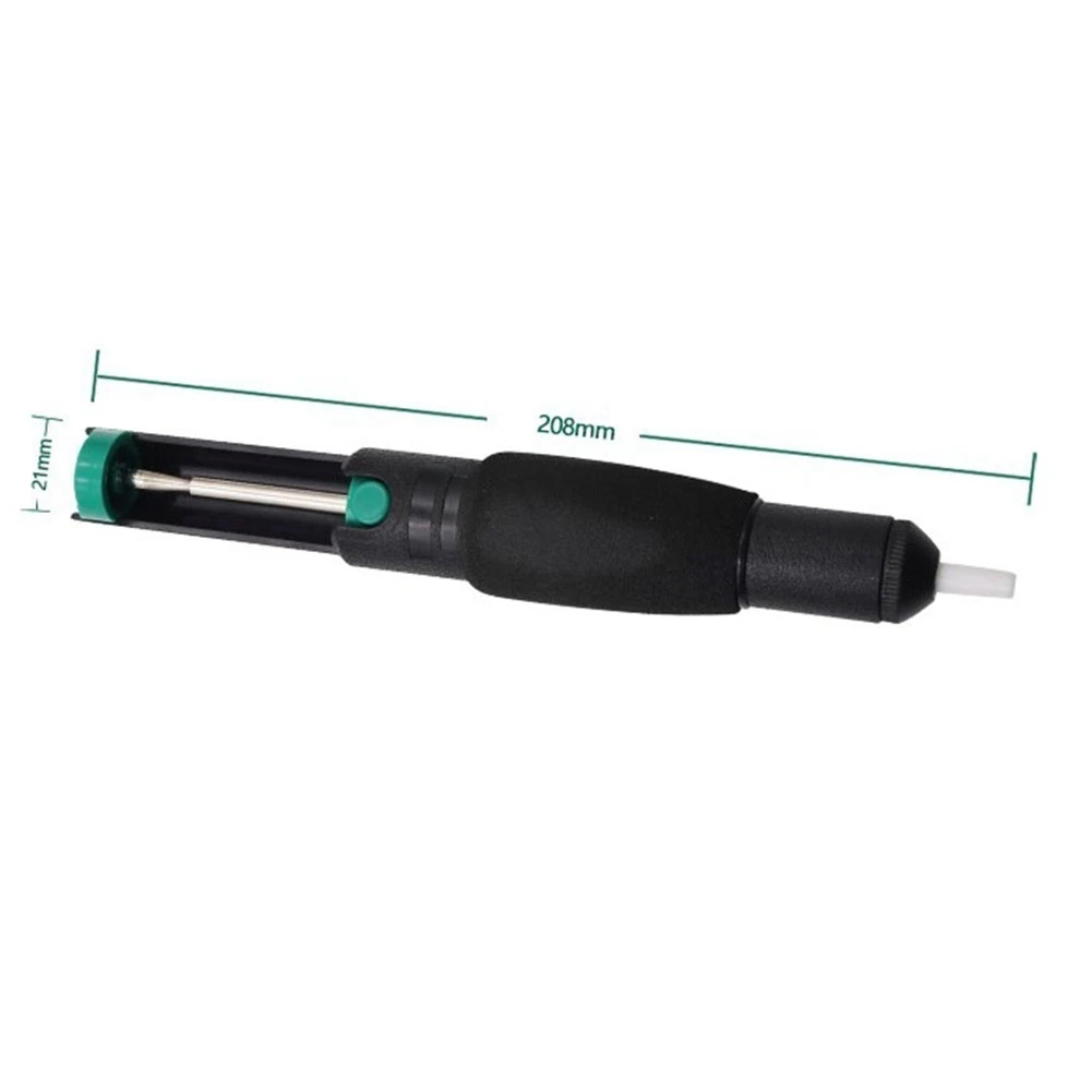 Most-Double Ring Desoldering Suction Pump Plastic Powerful Solder Suction Vacuum Sucker Desolder With Extra 15 Nozzles