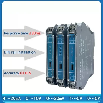 Signal isolator/temperature signal 4-20mA/0-10V/PT100/PT1000 thermocouple current voltage Analog conversion 1 input 2 output