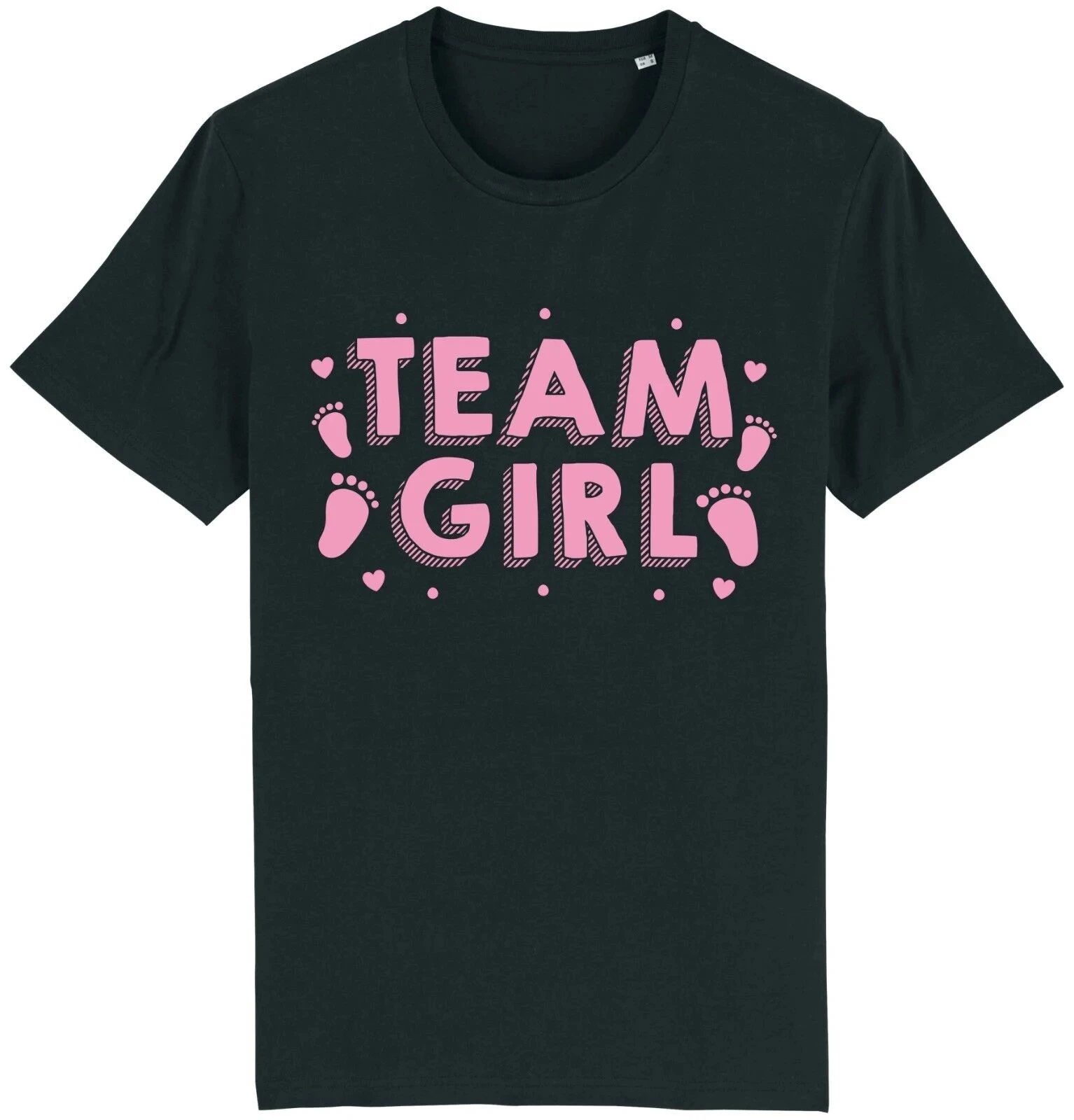 Men's Summer Fashion Casual Short-sleeved Shirt  Team Girl T-shirt Gender Reveal Party Boy Girl Pink Baby Shower