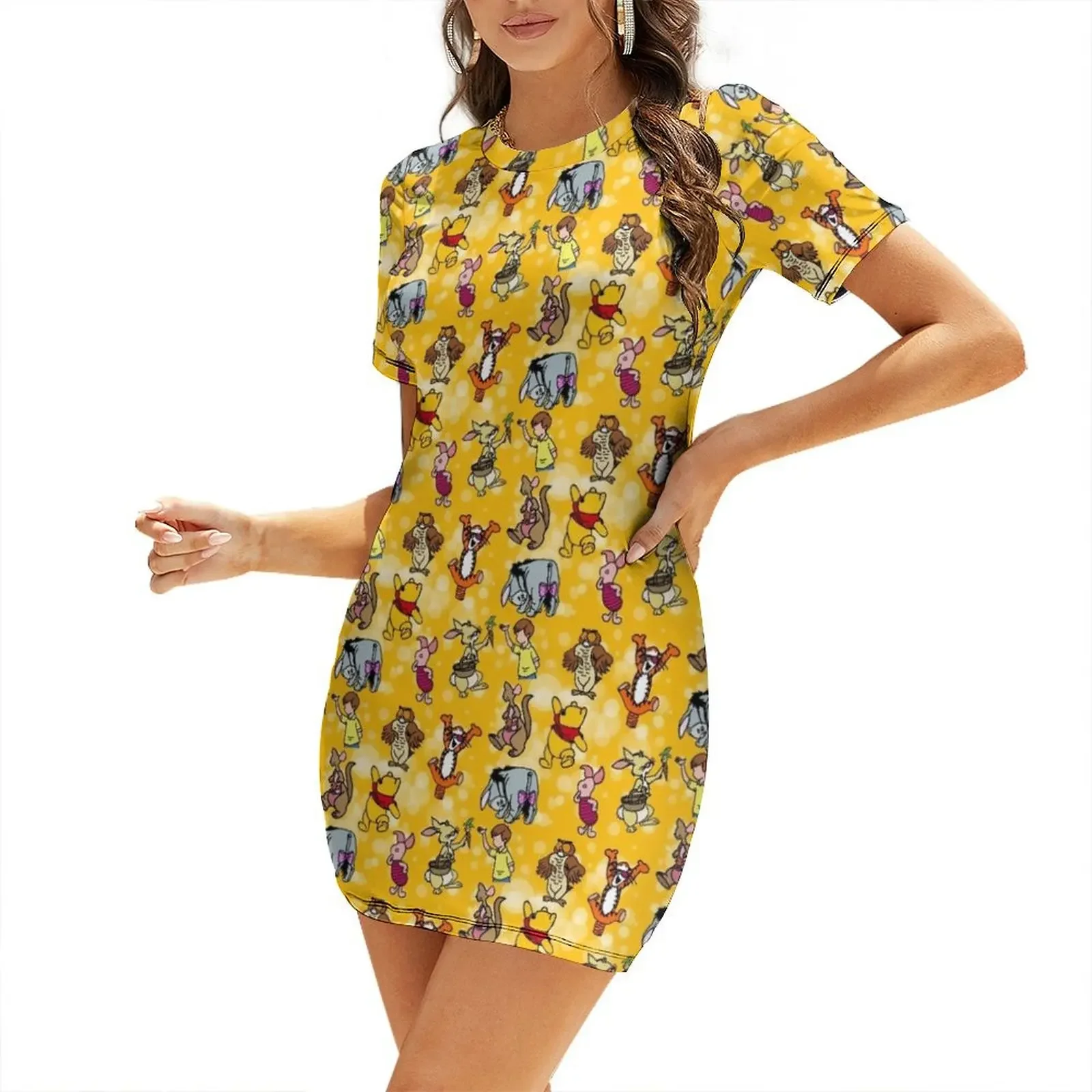 

Hunny Short-Sleeved Dress wedding dresses for parties women's fashion dresses Summer women's clothing Dance dresses Dress