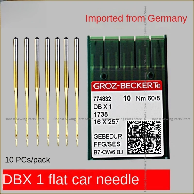 100PCS 10bag Germany Imported Dbx1 Db1 Groz Sewing Machine Needles Groz-Beckert Db*1 Heat-Proof Titanium Gebedur Gold Needle 11