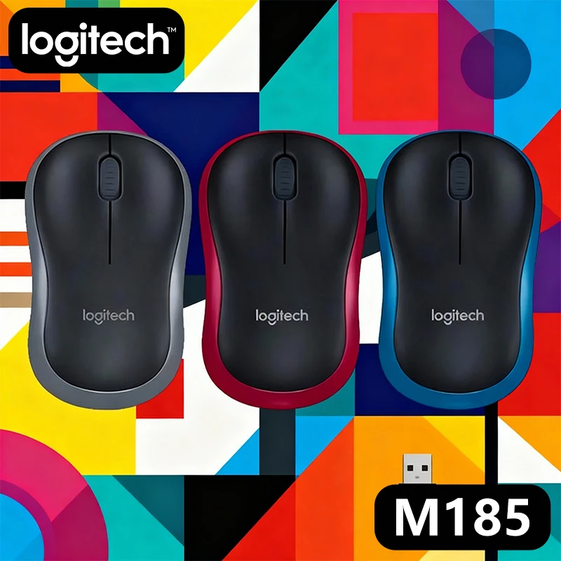 

The Logitech M185 wireless mouse is equipped with a mini Nano receiver, which has plug and play optical sensing function