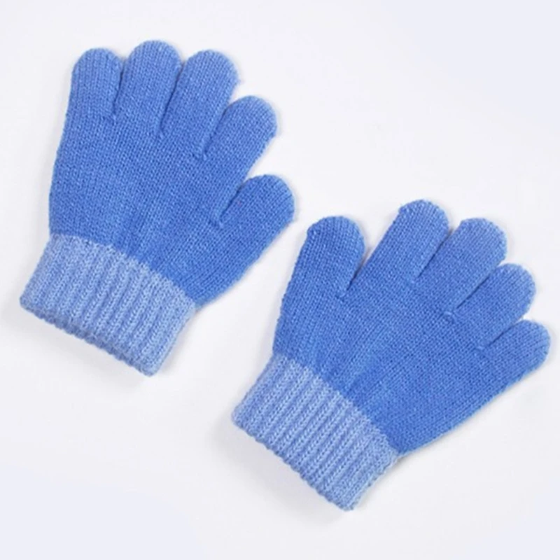 Children Warm Gloves Knit Mitten Winter Thermal Glove Full Finger Gloves Drop shipping