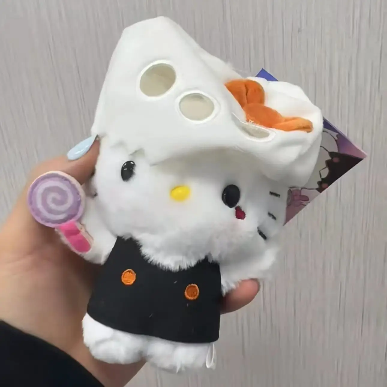 

Miniso Halloween Ghost Sanrio Cute Headband Removable Katie Bag Pendant Keychain Pendant