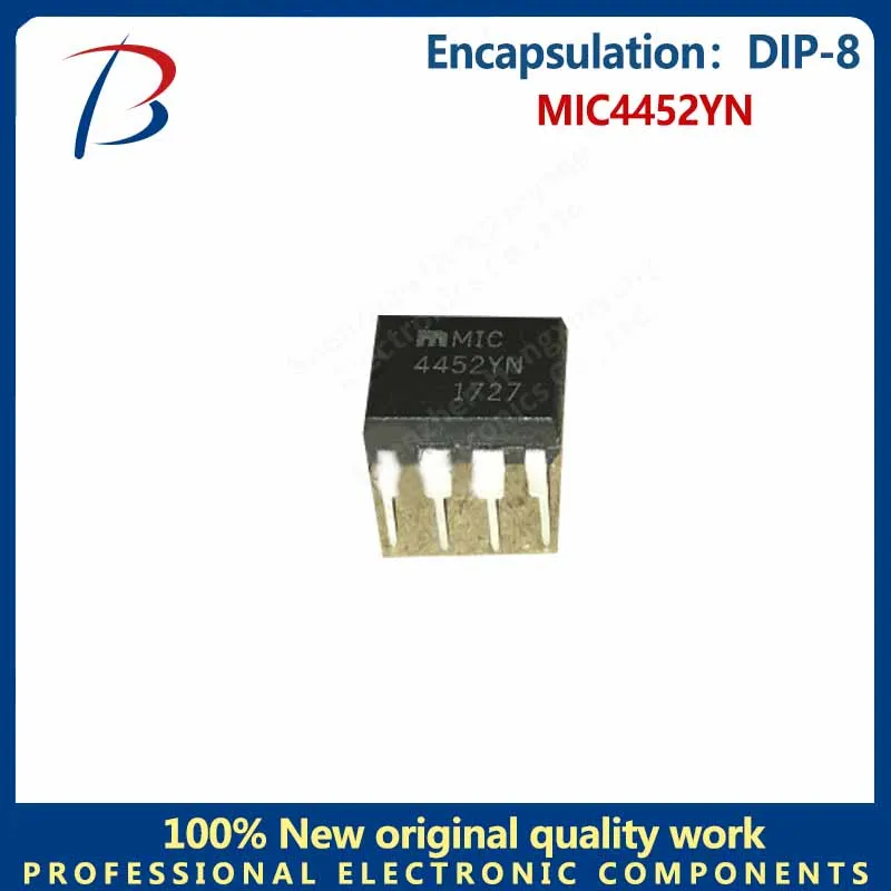 

5PCS MIC4452YN Silk screen 4452YN package DIP-8 12A peak low side driver