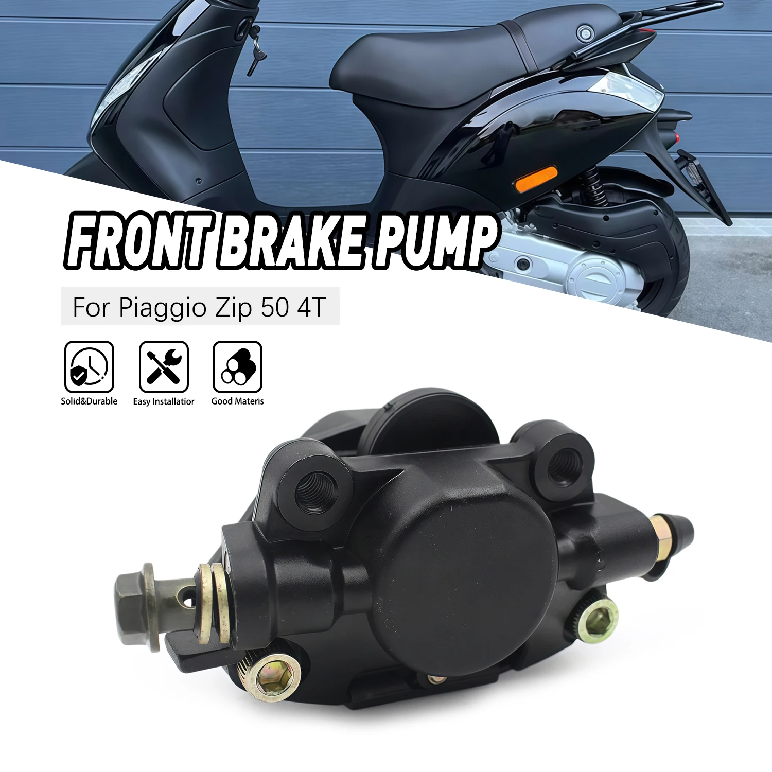 

Motorcycle Front Brake Caliper Replacement Disc Brake Pump Adapter For Piaggio Zip 50 4T Sfera 50 LX 125 F12 LBMC25C