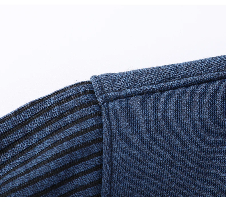 Männlich Herbst Stricken Pullover Polo Shirts Hemd Kragen Pullover Pullover herren Business Casual Mode Streifen Top Kleidung – Detail 10