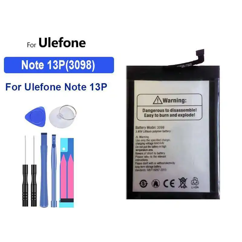 

For Ulefone Note 13P 13P 3098 Mobile Phone Battery 5180mAh Premium Replacement