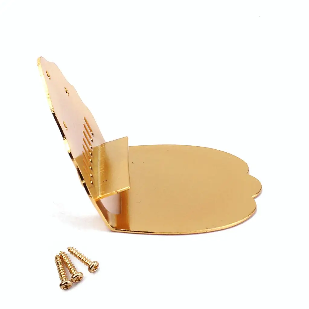 Chrome Mandolin Tailpiece Gold K Pattern Steel Plate Mandolin Parts Mandolin Synonym for 8 String Application