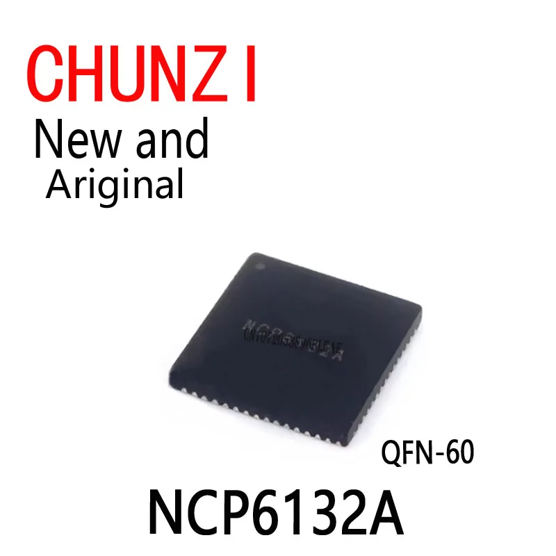 5Pcs New and Original NCP6132AMNR2G QFN-60 Laptop Chip NCP6132A