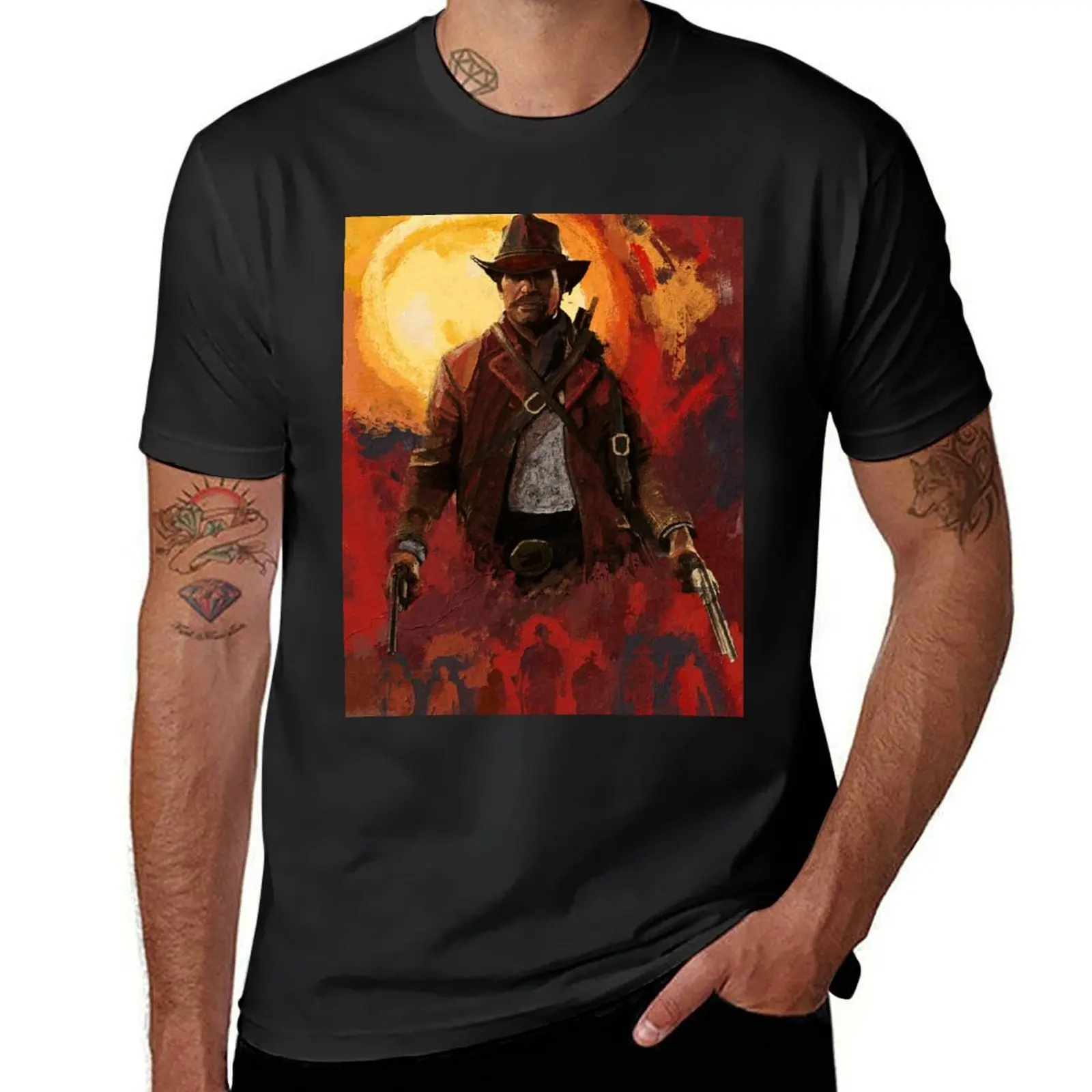 Arthur Morgan RDR2 T-Shirt graphics vintage clothes t shirts for men graphic