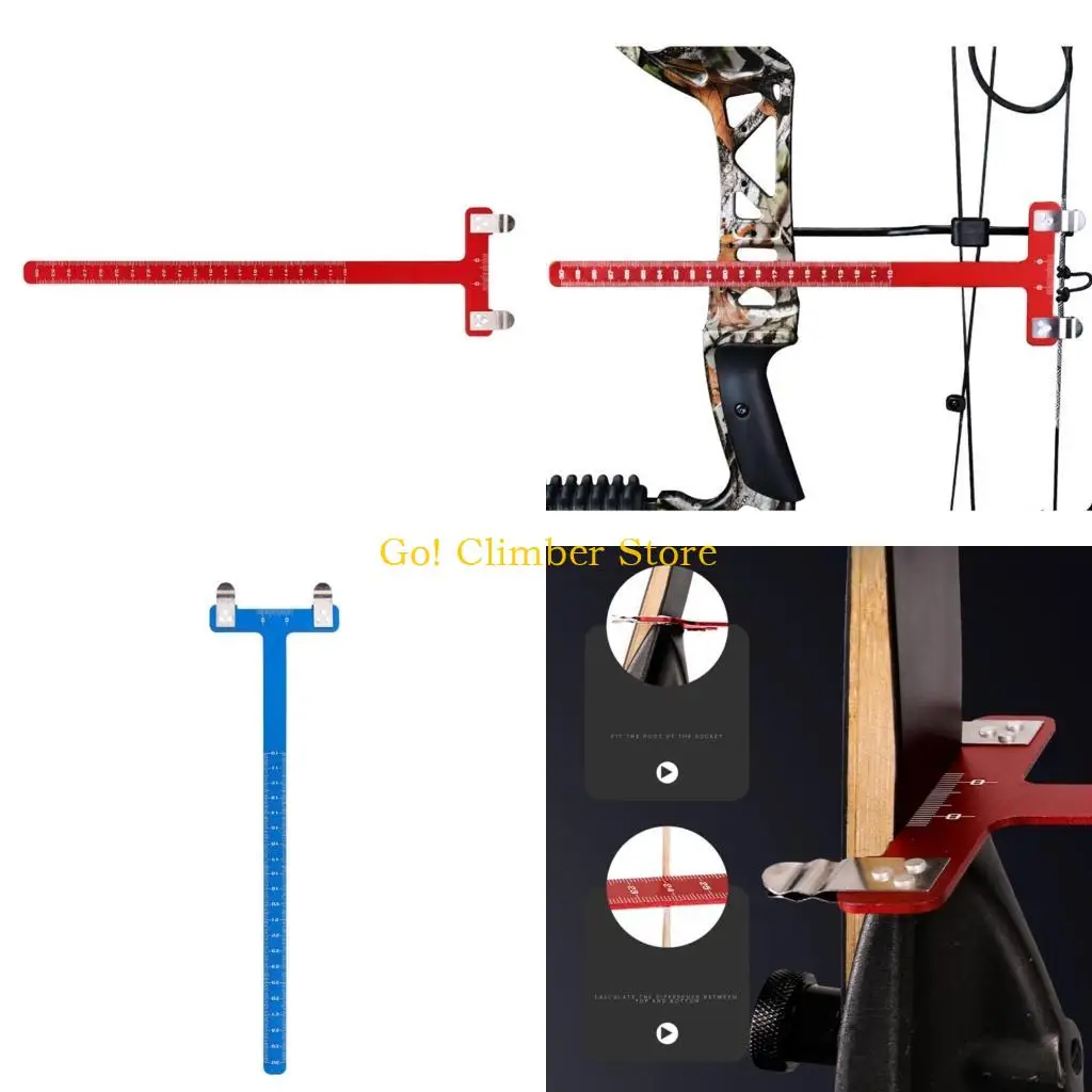 

Q84C Square Ruler Measurement Tool Bow Turning Tool for Recurve Bow and Compound Bow